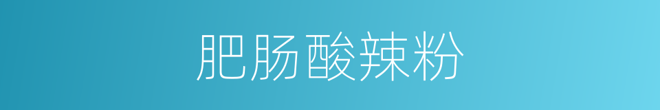 肥肠酸辣粉的同义词