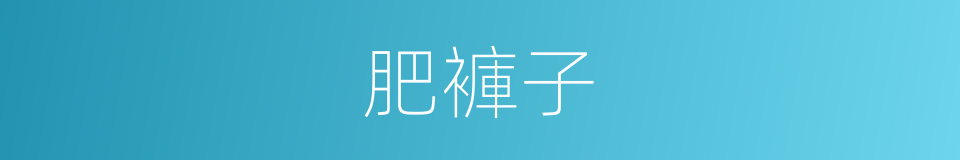 肥褲子的同義詞