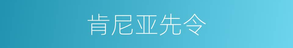 肯尼亚先令的同义词