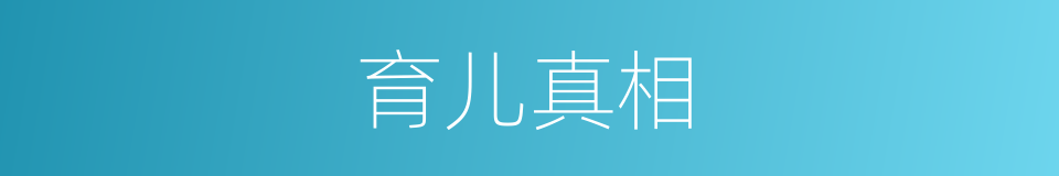 育儿真相的同义词