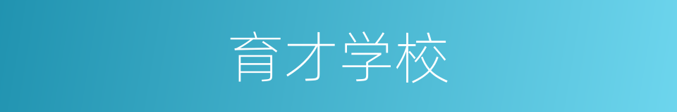 育才学校的同义词