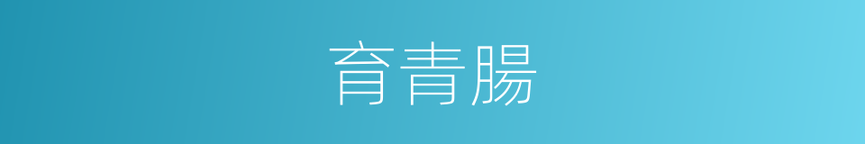 育青腸的同義詞