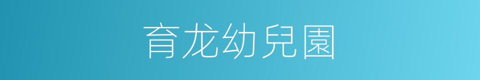 育龙幼兒園的同義詞