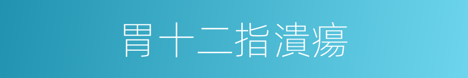胃十二指潰瘍的同義詞