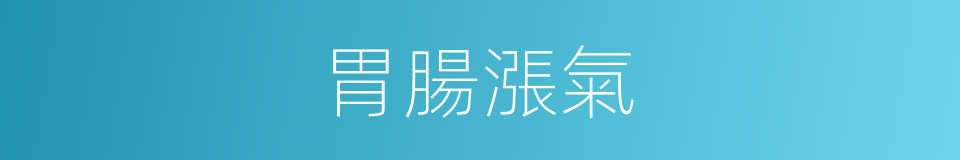 胃腸漲氣的同義詞