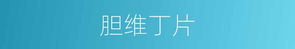 胆维丁片的同义词
