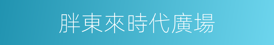 胖東來時代廣場的同義詞