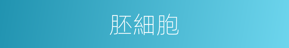 胚細胞的同義詞