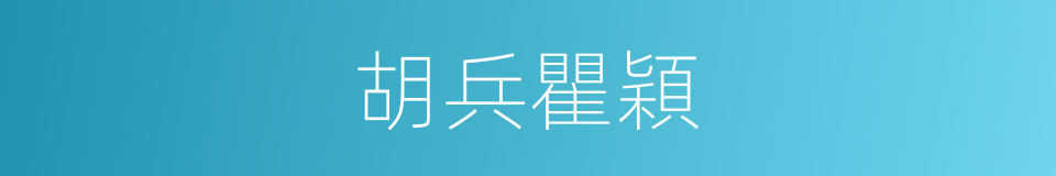 胡兵瞿穎的同義詞