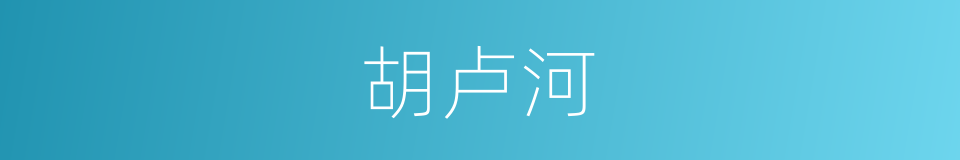 胡卢河的同义词