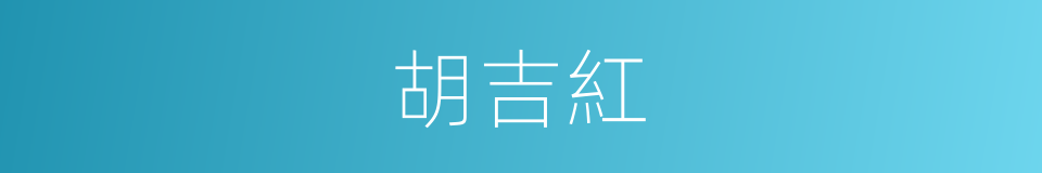 胡吉紅的同義詞