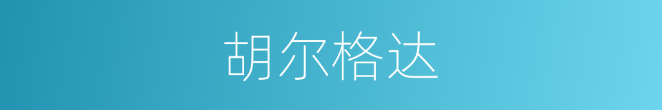 胡尔格达的同义词