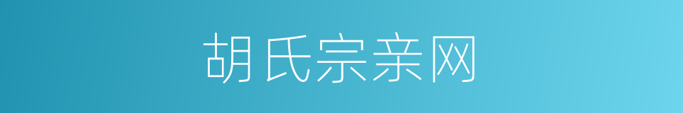 胡氏宗亲网的同义词