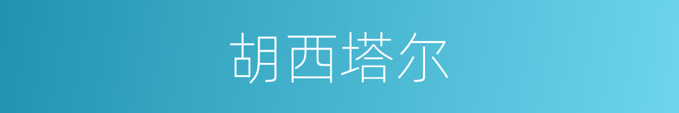 胡西塔尔的同义词