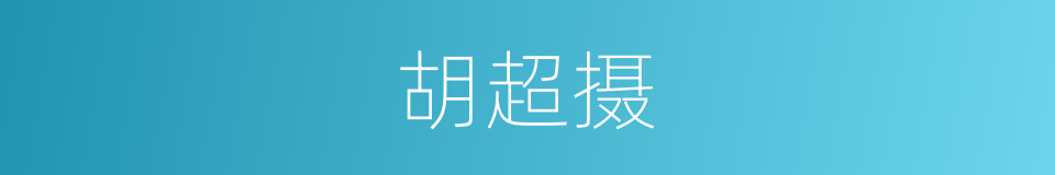 胡超摄的同义词