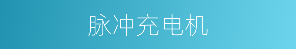 脉冲充电机的同义词