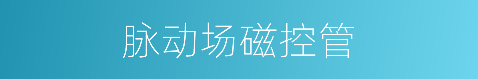 脉动场磁控管的同义词