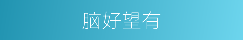 脑好望有的意思