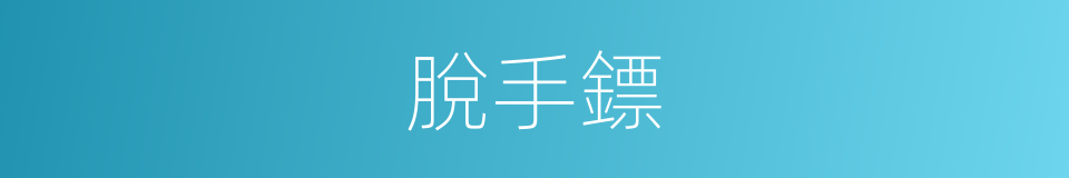 脫手鏢的同義詞