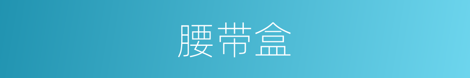 腰带盒的同义词