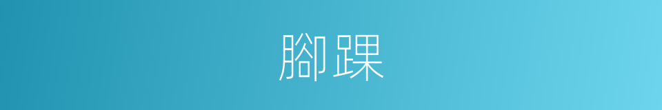 腳踝的意思