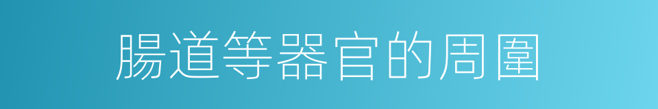 腸道等器官的周圍的同義詞