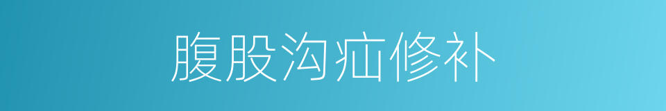 腹股沟疝修补的同义词