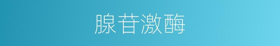 腺苷激酶的同义词