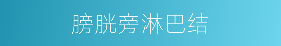 膀胱旁淋巴结的同义词