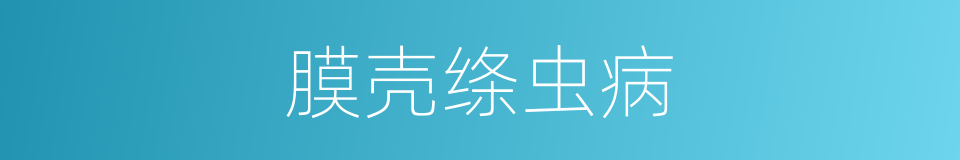 膜壳绦虫病的同义词