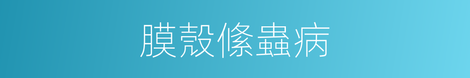 膜殼絛蟲病的同義詞