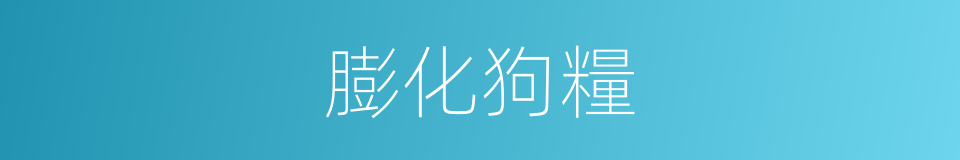 膨化狗糧的同義詞