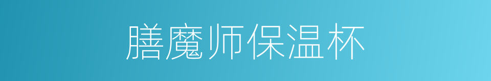 膳魔师保温杯的同义词