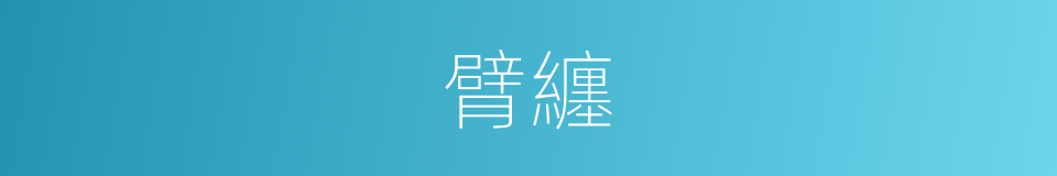 臂纏的意思