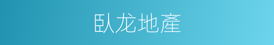 臥龙地產的同義詞