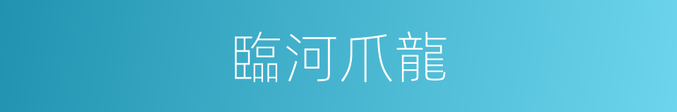 臨河爪龍的意思
