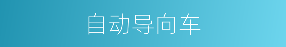 自动导向车的同义词