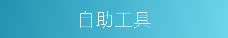 自助工具的同义词