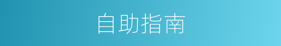 自助指南的同义词