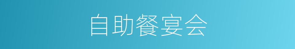 自助餐宴会的同义词