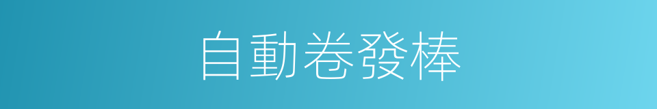 自動卷發棒的同義詞