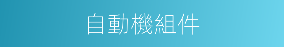 自動機組件的同義詞