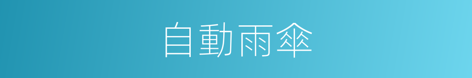 自動雨傘的同義詞