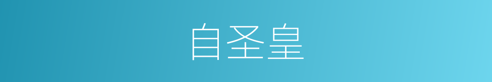 自圣皇的同义词