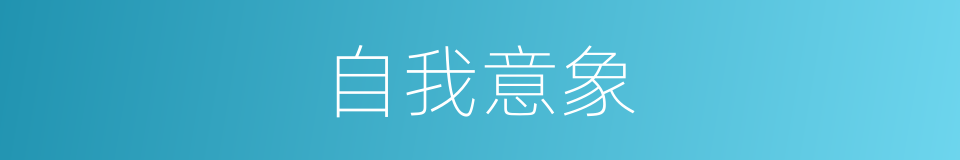 自我意象的同义词
