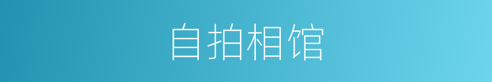 自拍相馆的同义词