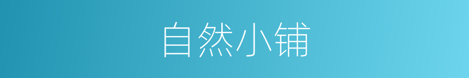 自然小铺的同义词