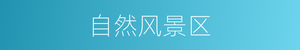 自然风景区的同义词
