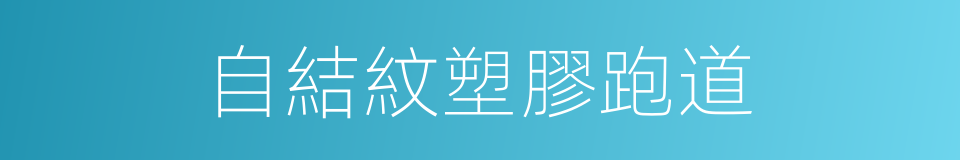 自結紋塑膠跑道的同義詞