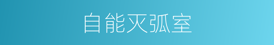 自能灭弧室的同义词